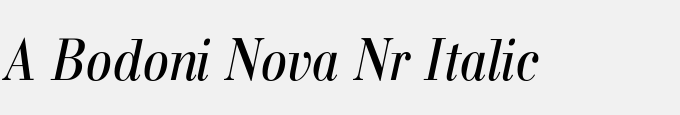 A_Bodoni Nova Nr Italic
